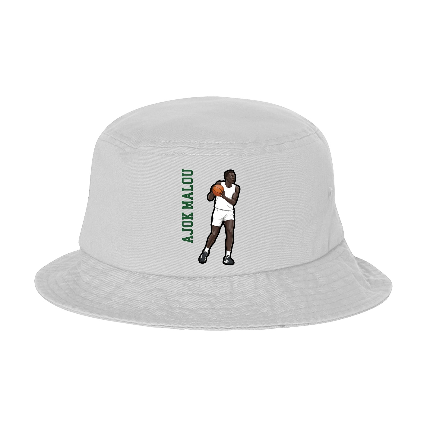 Bucket Cap — Name Vertical in White