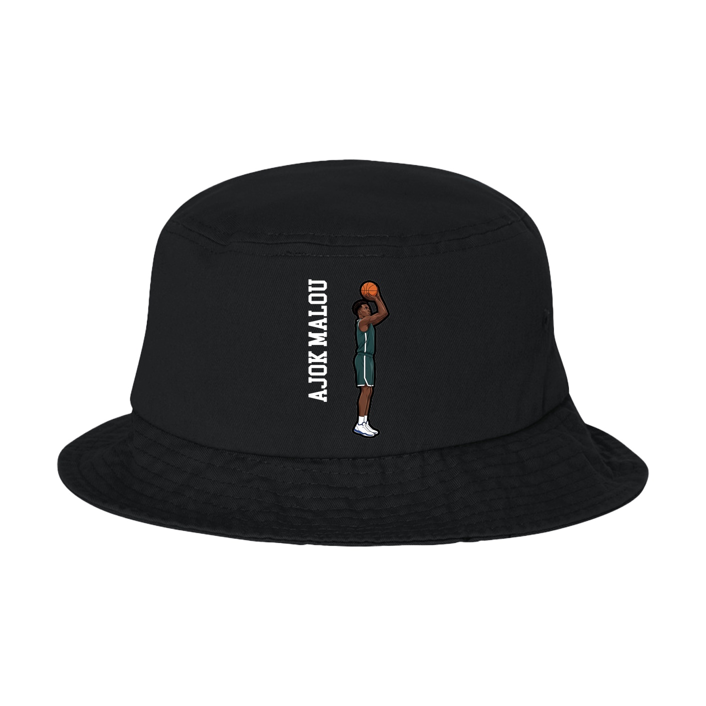 Bucket Cap — Name Vertical in Black