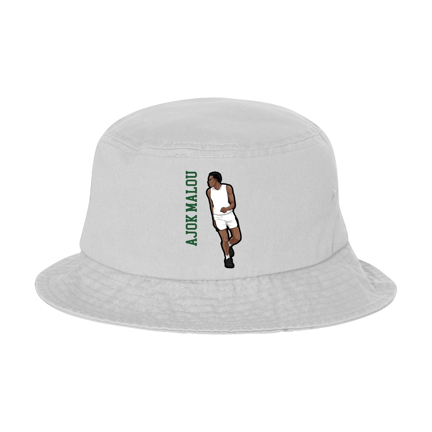 Bucket Cap — Name Vertical in White