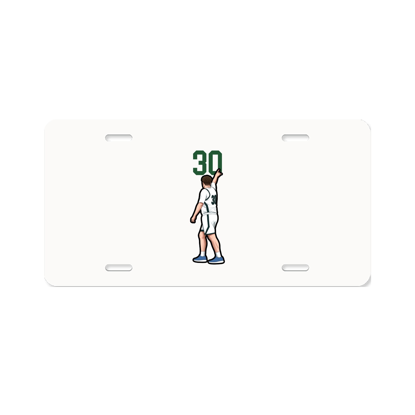 License Plate — Number Top in Classic
