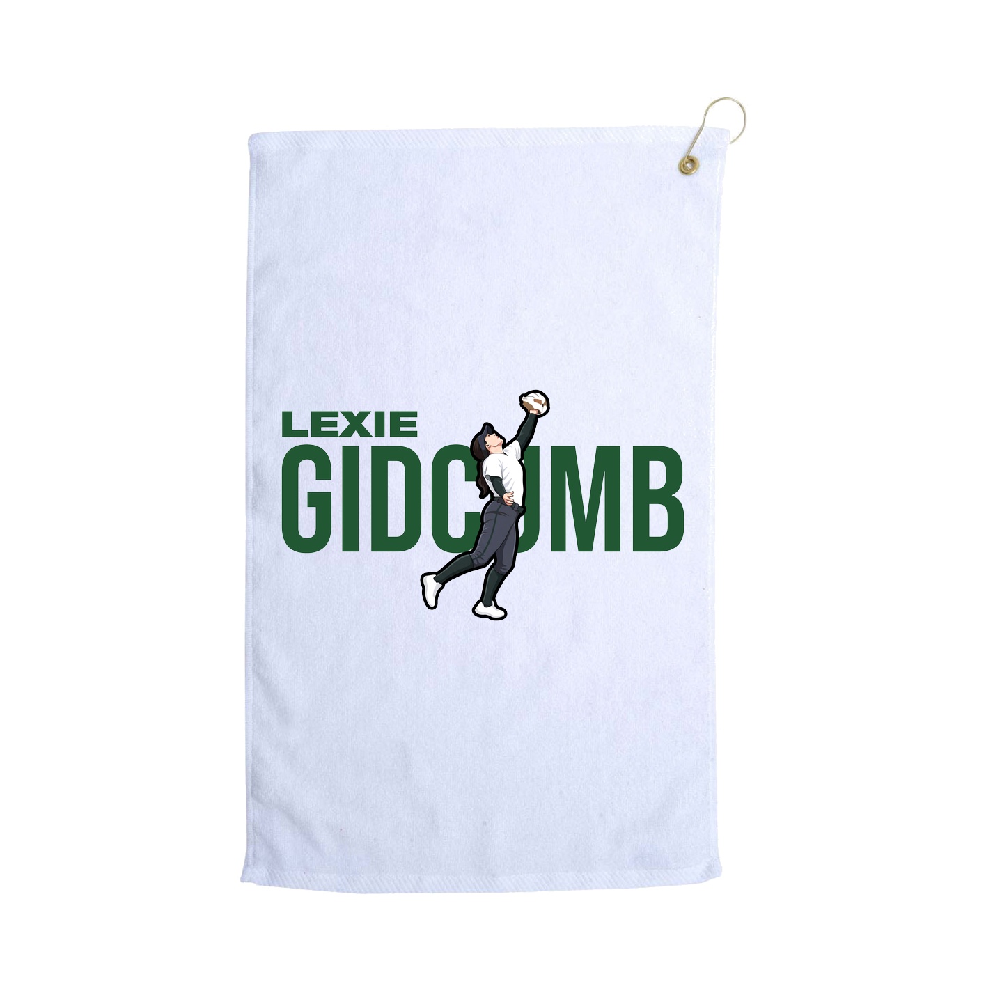 Golf Towel — Player Name in White