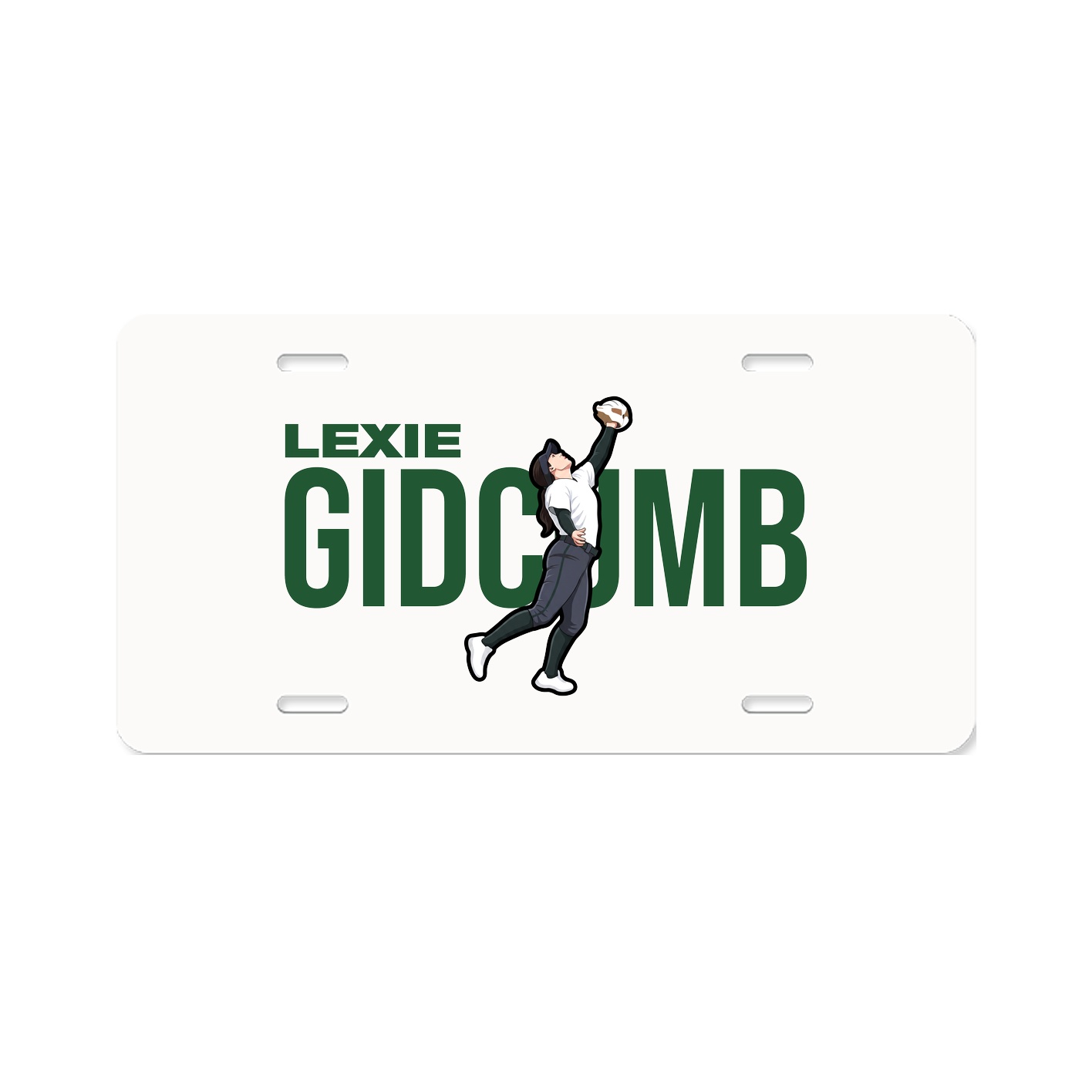 License Plate — Player Name in Classic