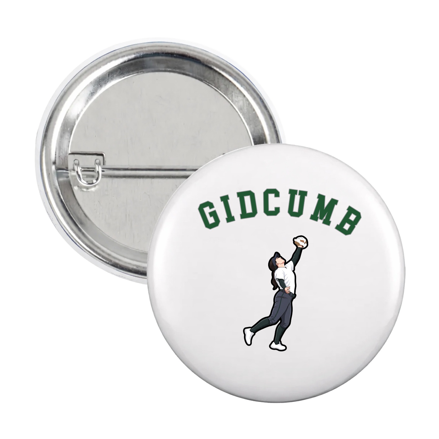 Game Day Button — Shirsey Arch in White