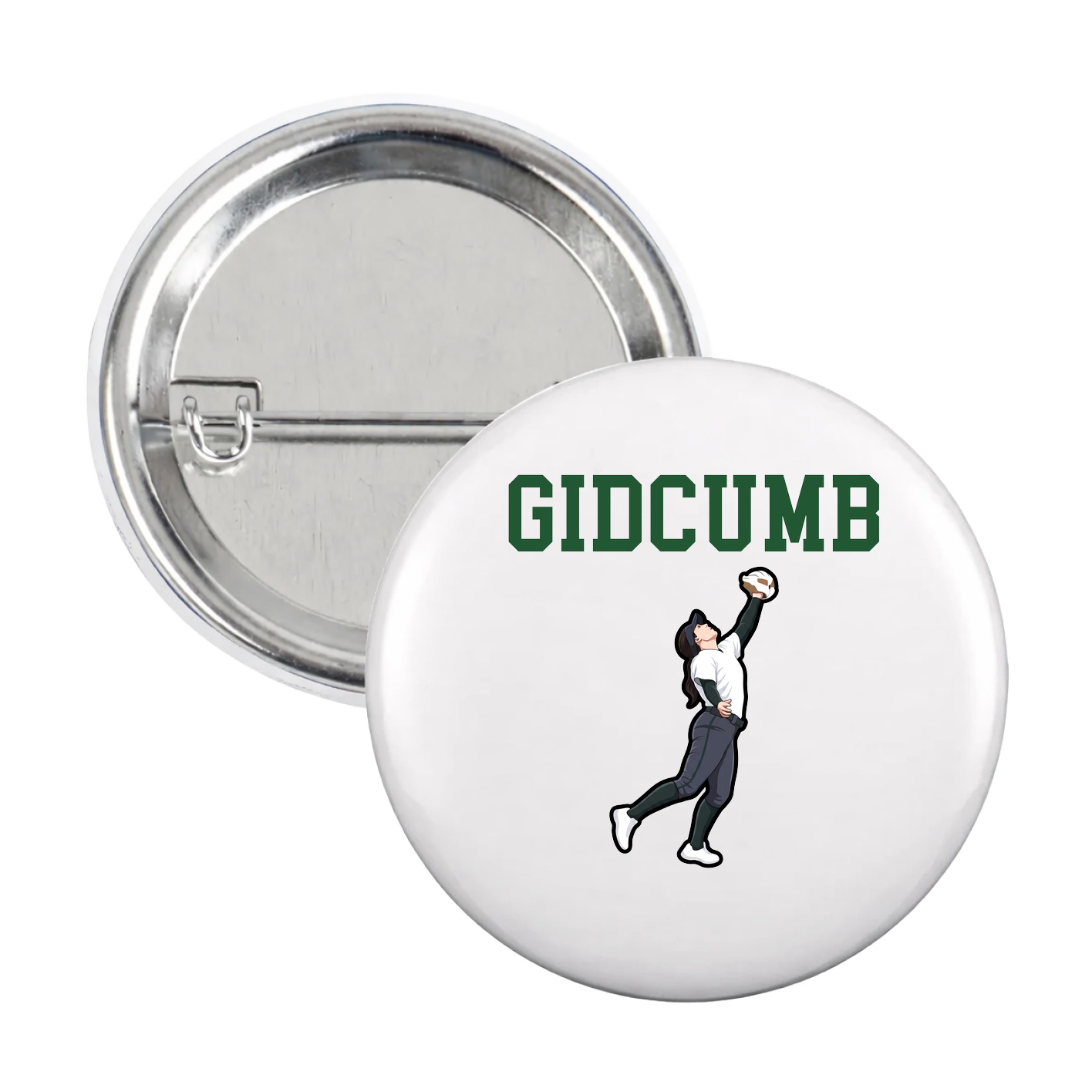 Game Day Button — Shirsey in White