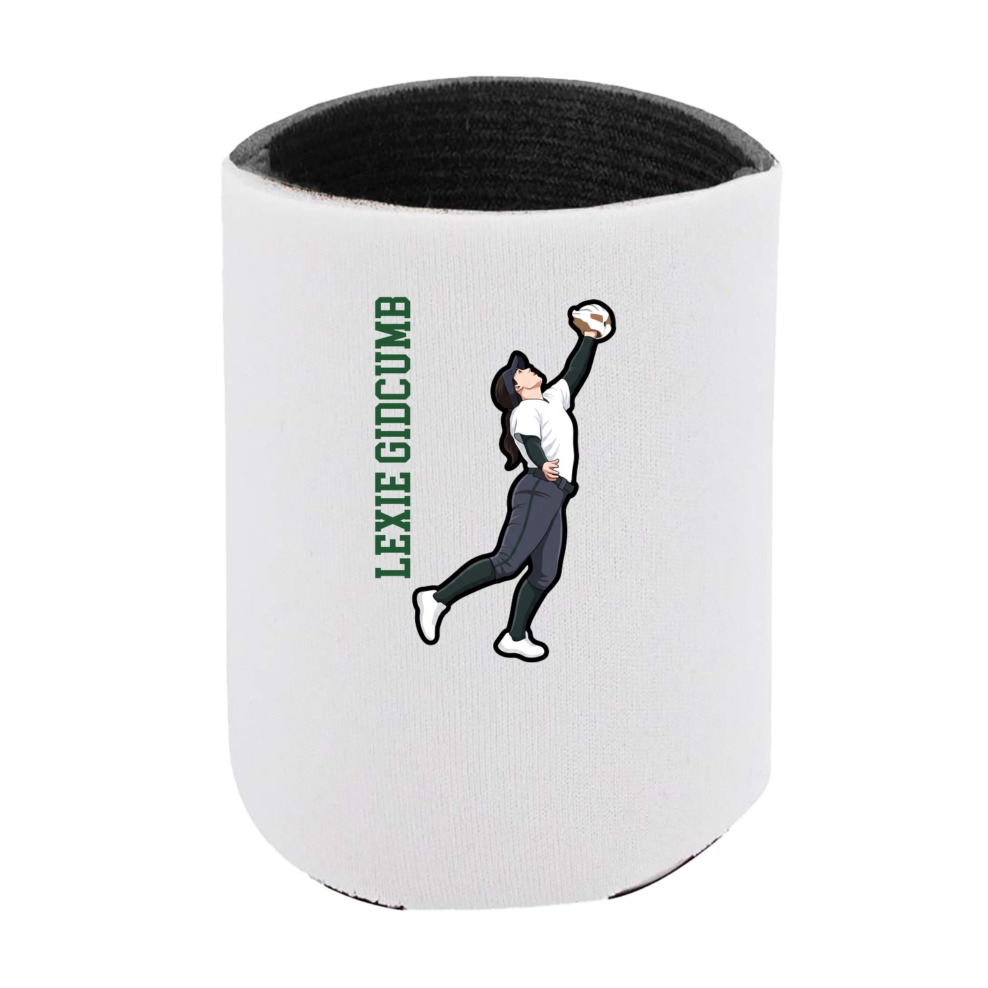Can Holder — Name Vertical in White
