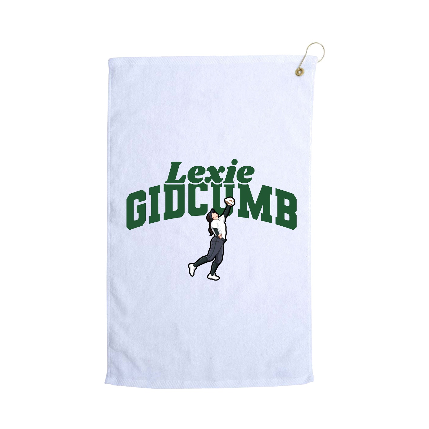 Golf Towel — Signature Arch in White
