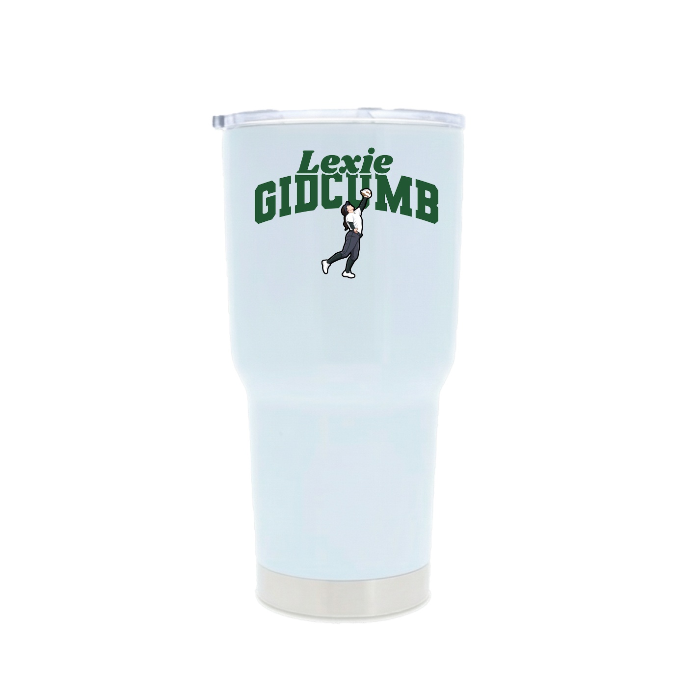 30oz Stainless Steel Tumbler — Signature Arch in White