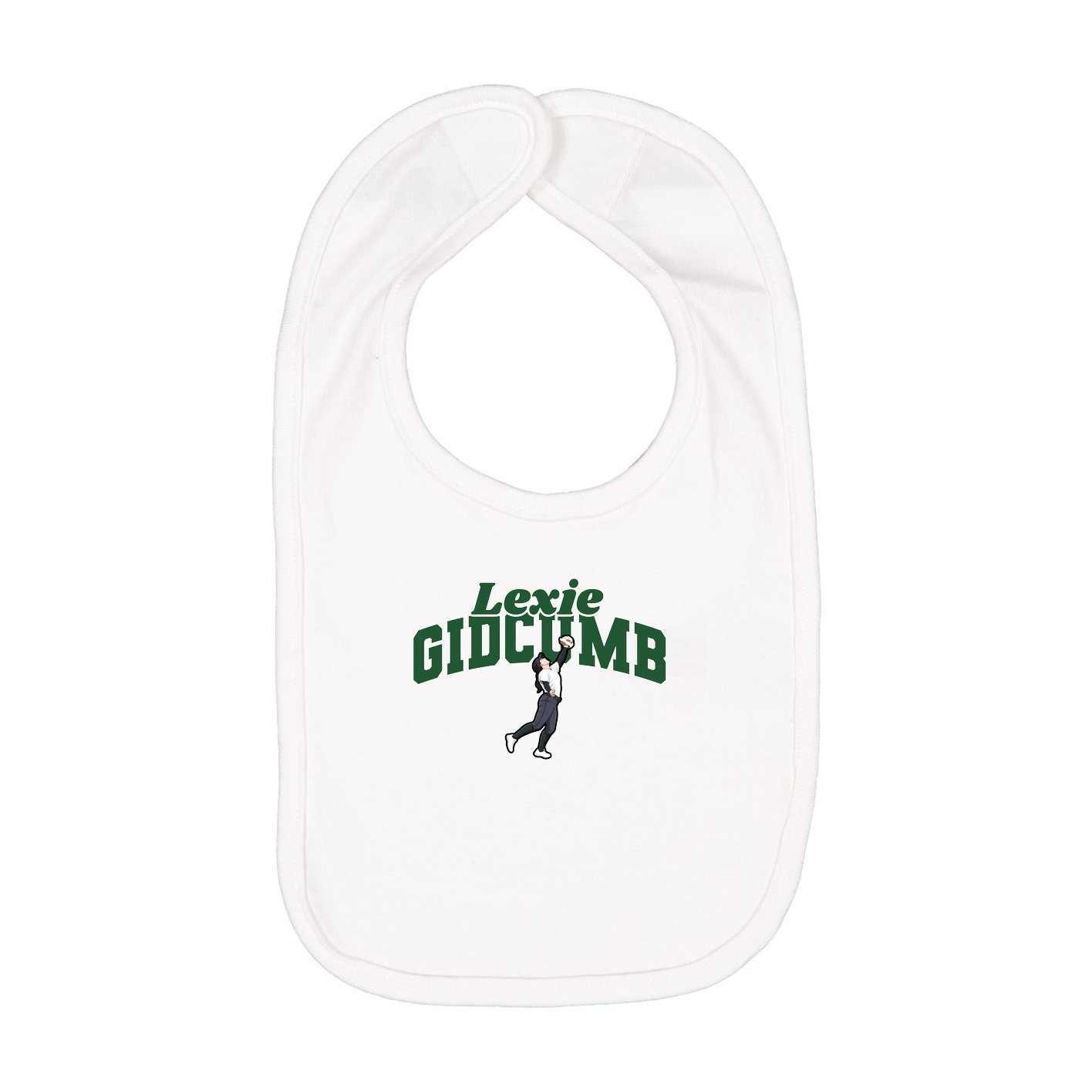 Infant Bib — Signature Arch in White
