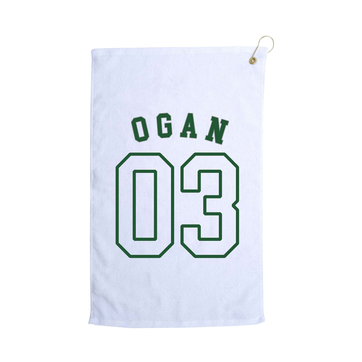 Golf Towel — Shirsey Arch in White