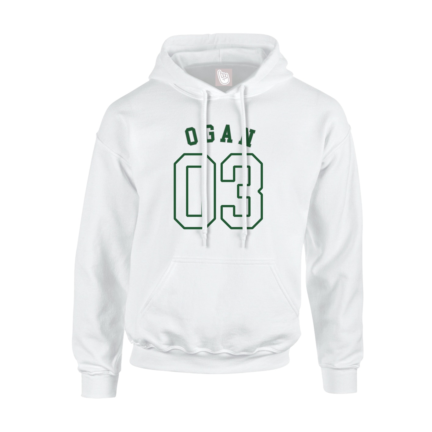 Youth Hoodie — Shirsey Arch in White