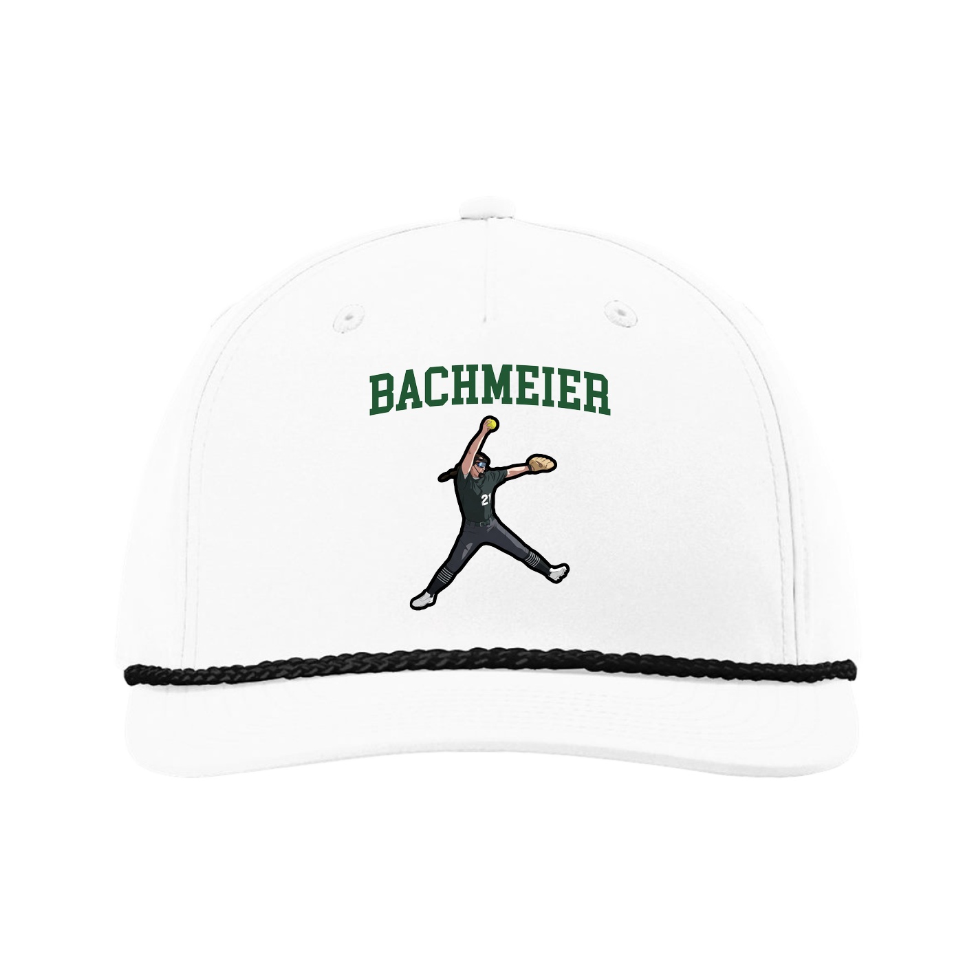 Five-Panel Classic Rope Cap — Shirsey in White