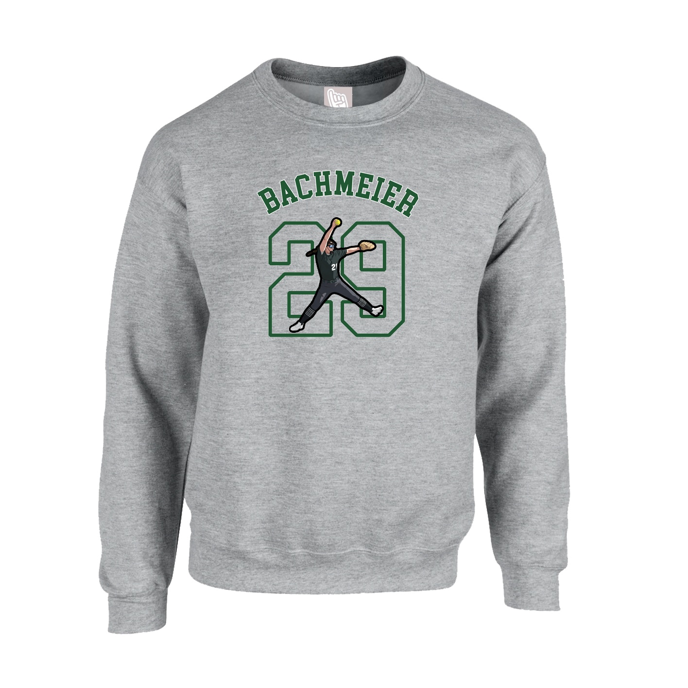 Fleece Crew — Shirsey Arch in Grey