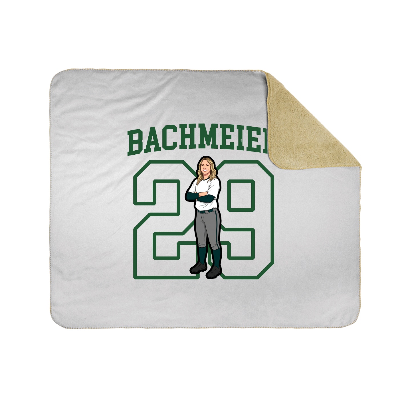 Throw Blanket — Shirsey in White