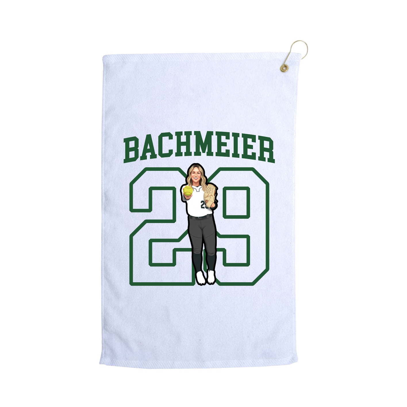 Golf Towel — Shirsey in White