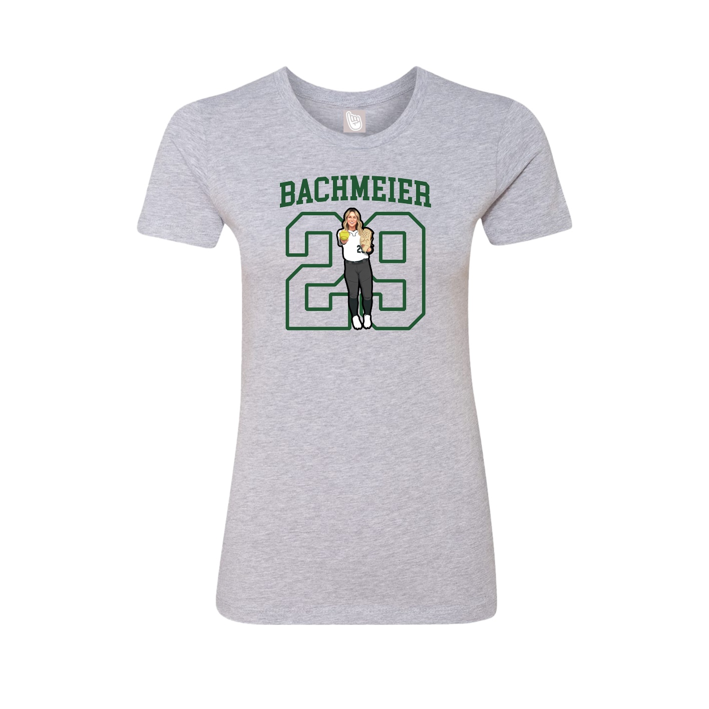 Fitted Women's Tee — Shirsey in Grey