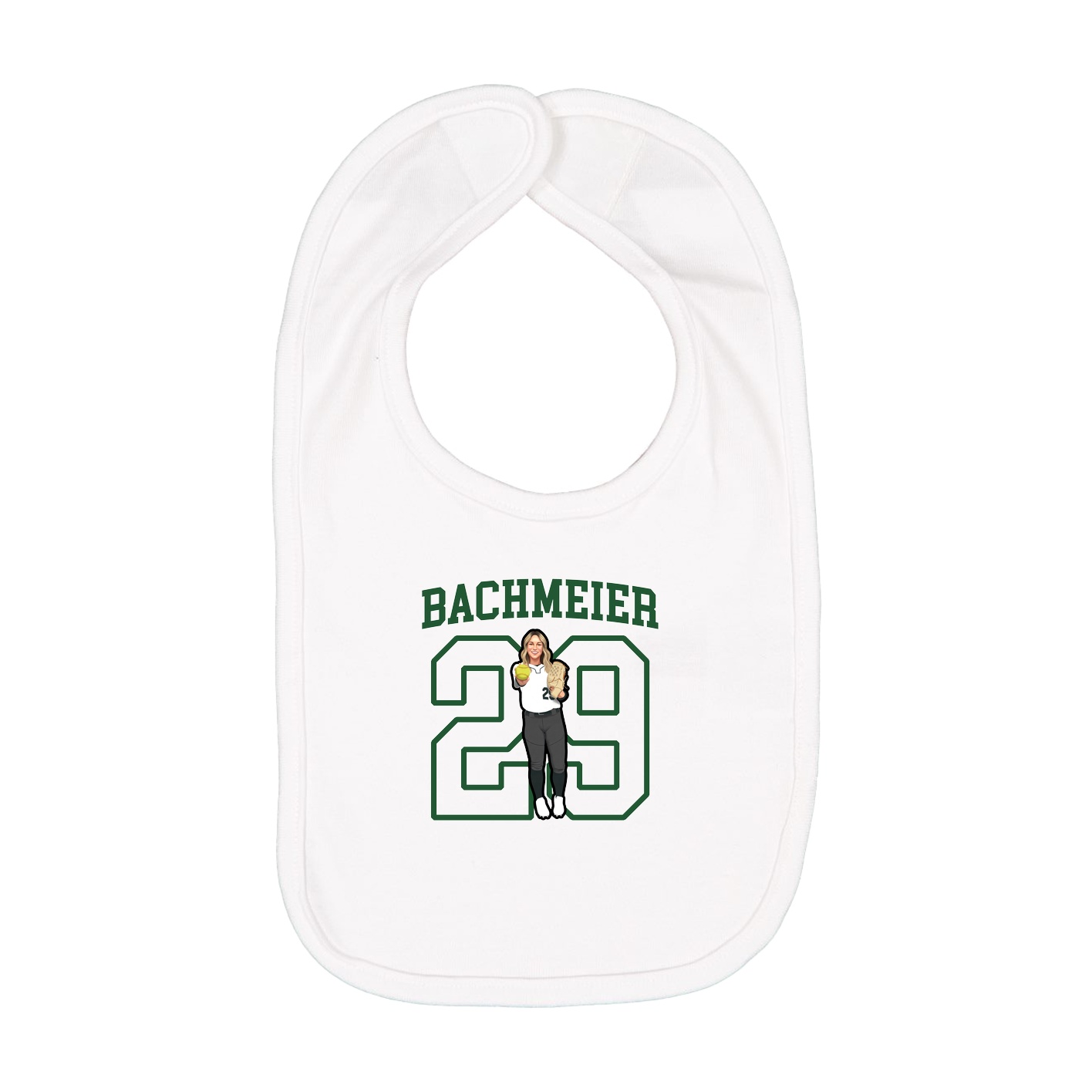Infant Bib — Shirsey in White