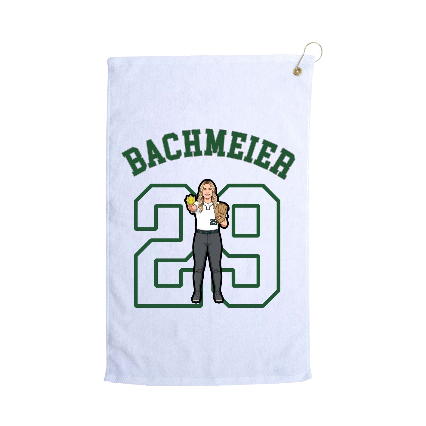 Golf Towel — Shirsey Arch in White
