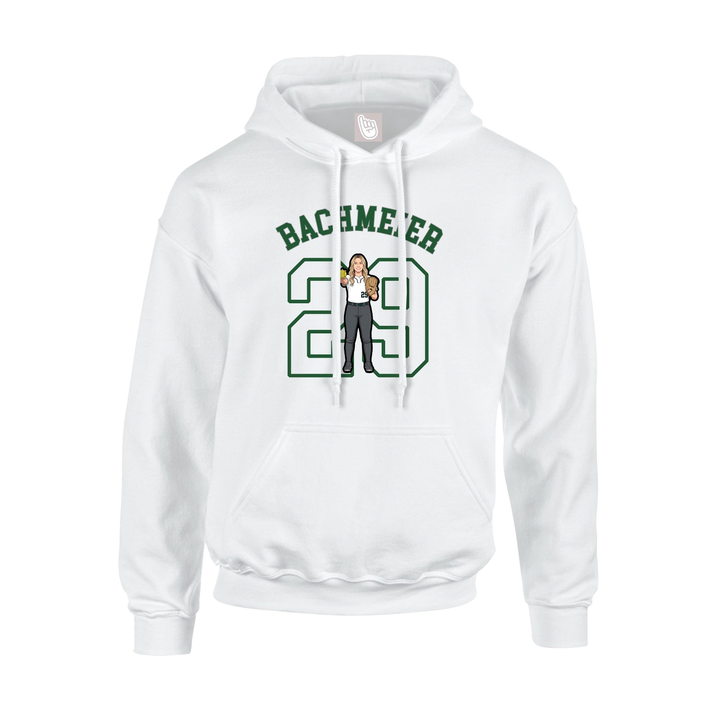 Youth Hoodie — Shirsey Arch in White