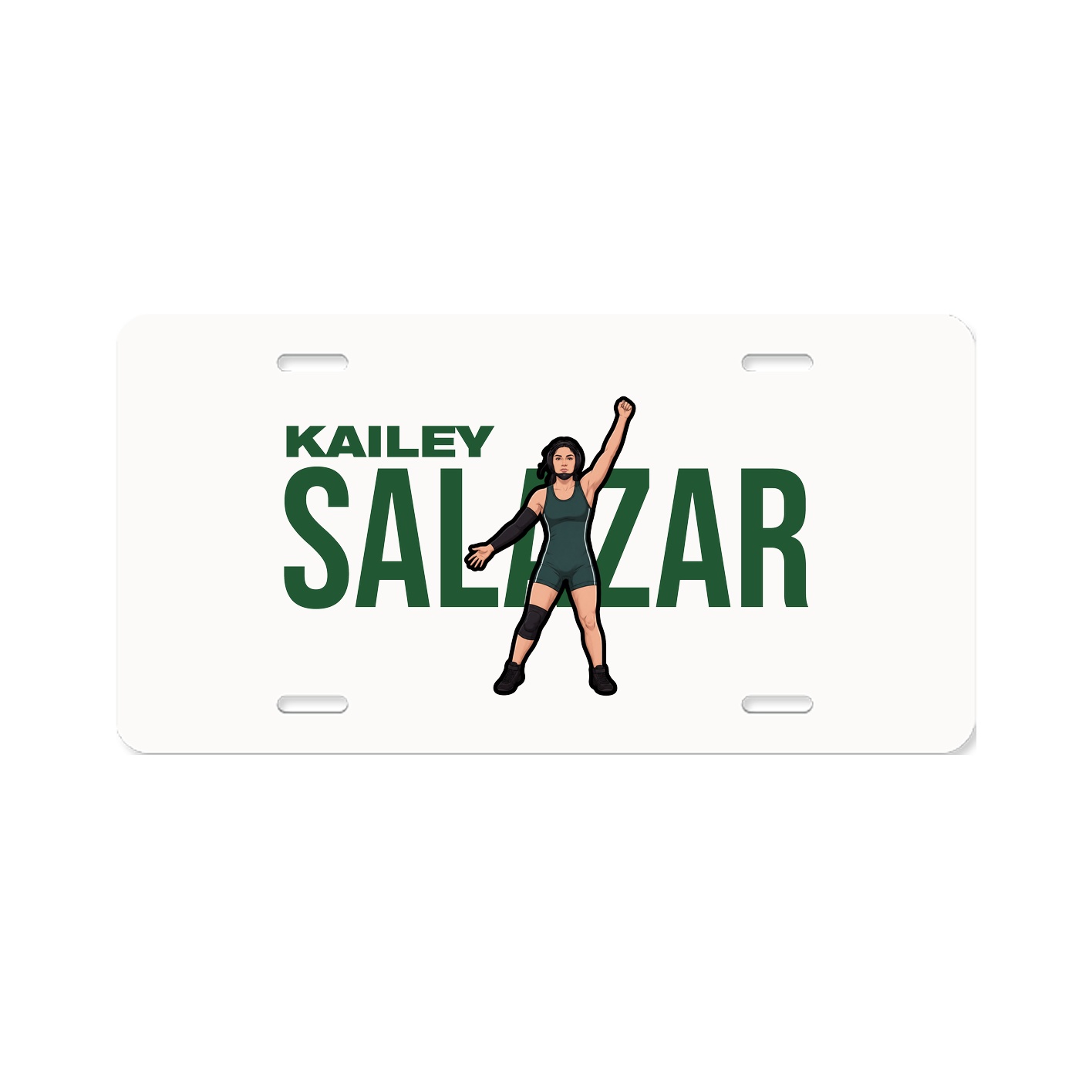 License Plate — Player Name in Classic
