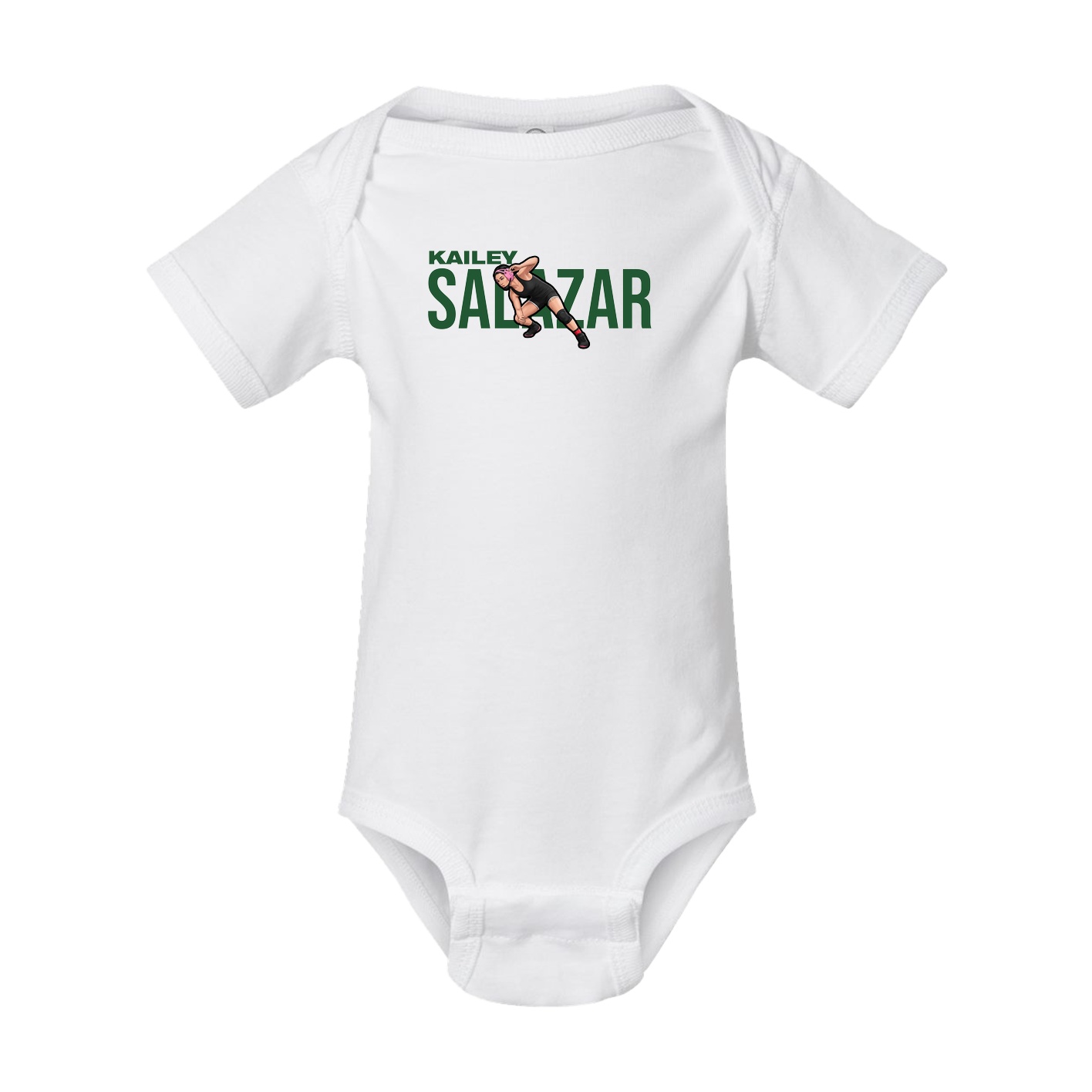 Baby Onesie — Player Name in White