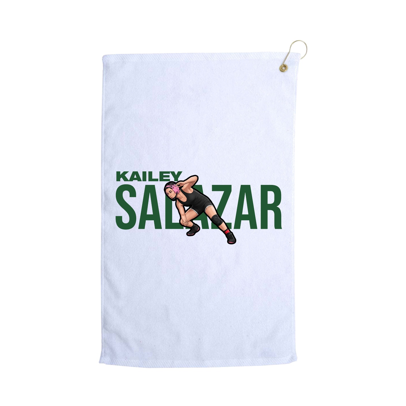 Golf Towel — Player Name in White