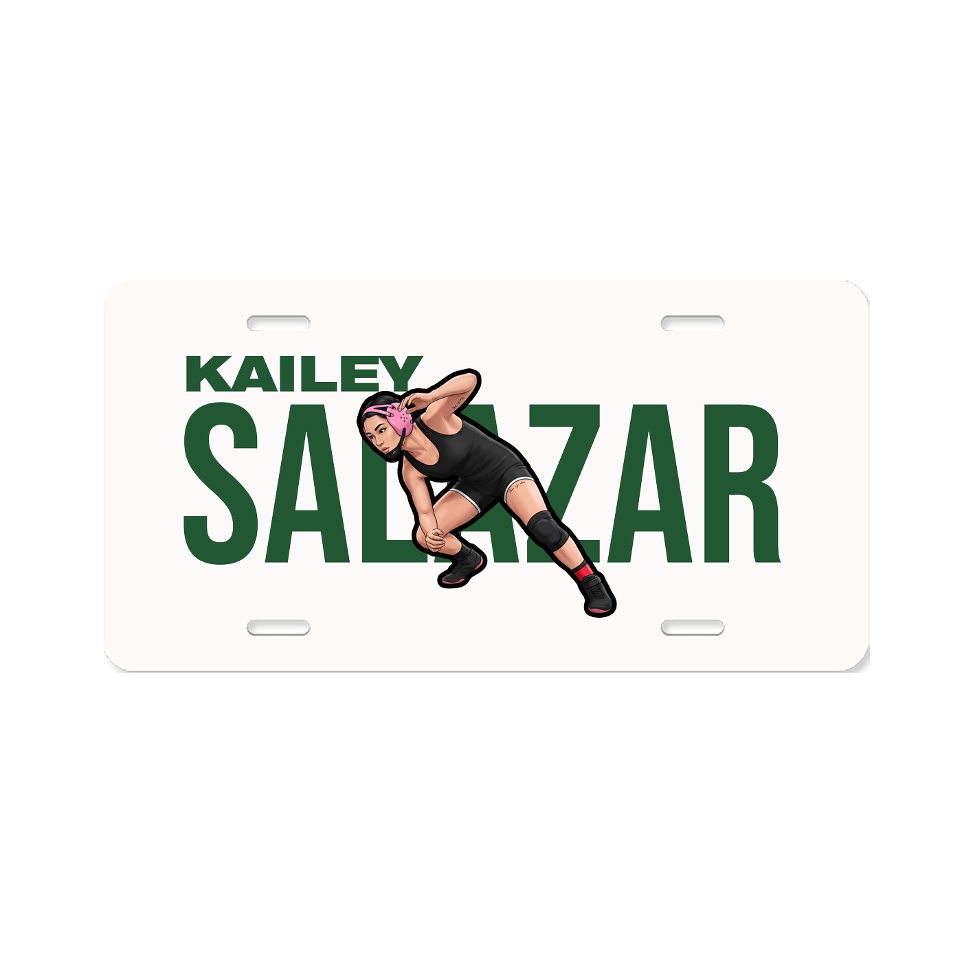 License Plate — Player Name in Classic