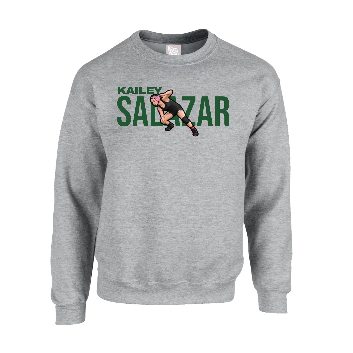 Fleece Crew — Player Name in Grey
