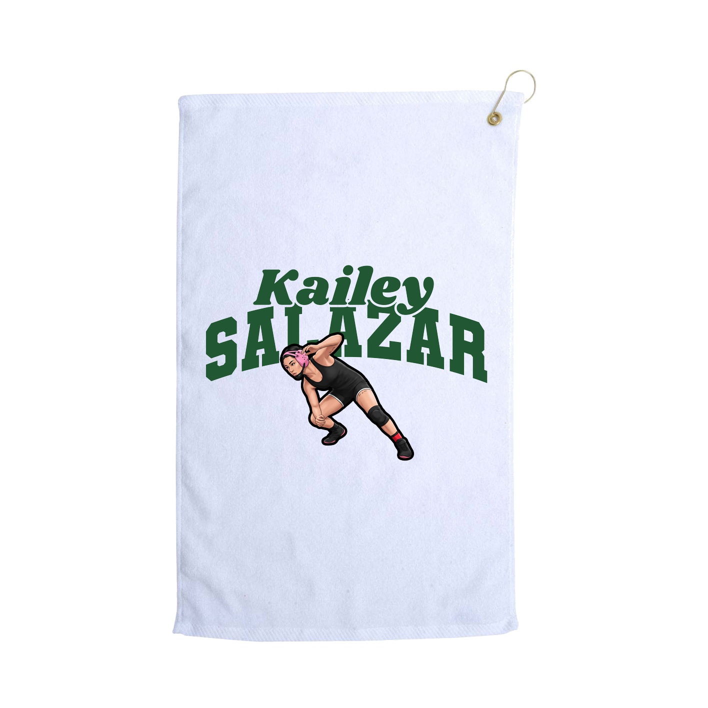 Golf Towel — Signature Arch in White