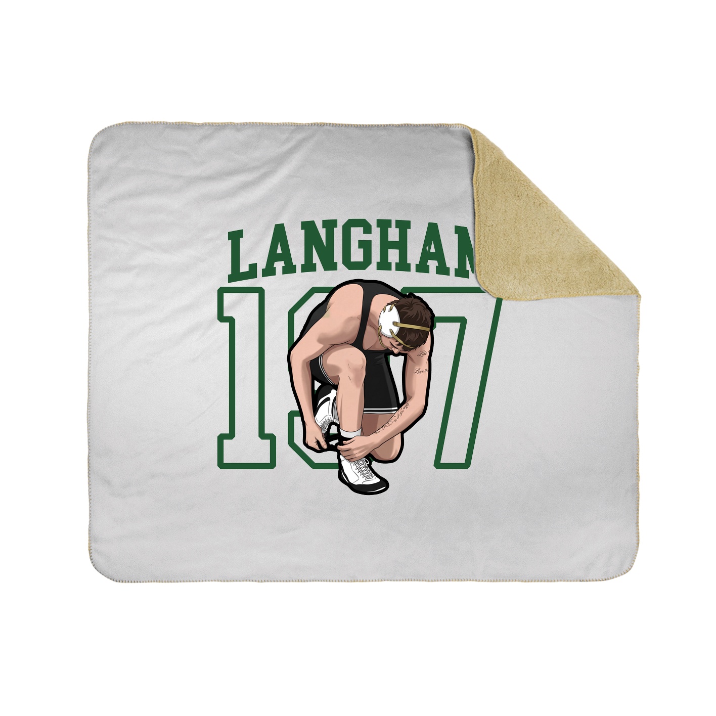 50x60 Sherpa Lined Throw Blanket