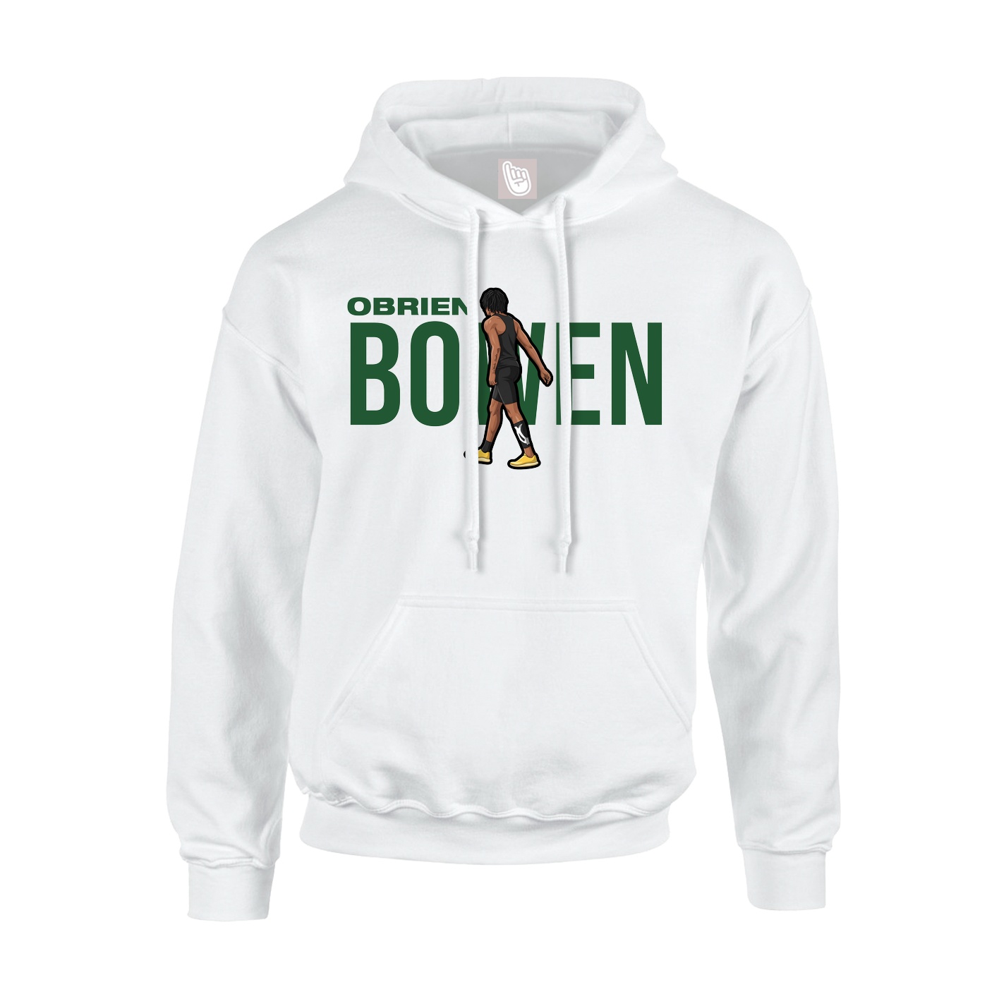Youth Hoodie — Player Name in White