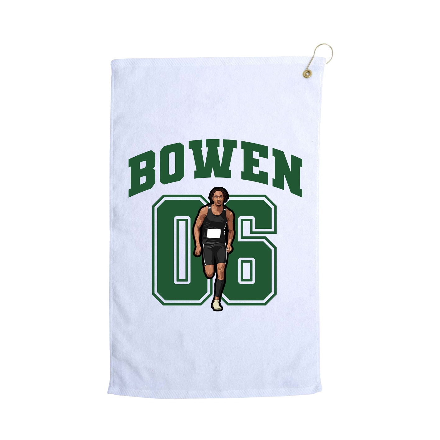Golf Towel — Number in White