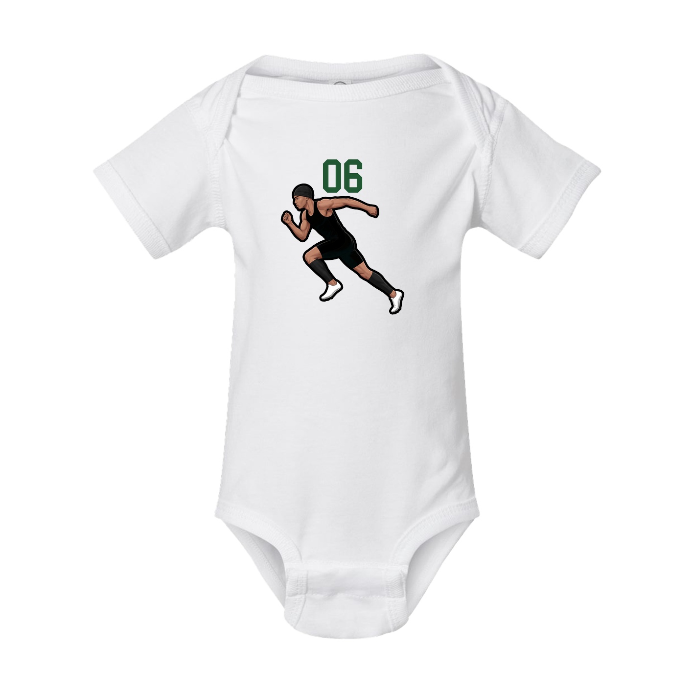Baby Onesie — Number Top in White