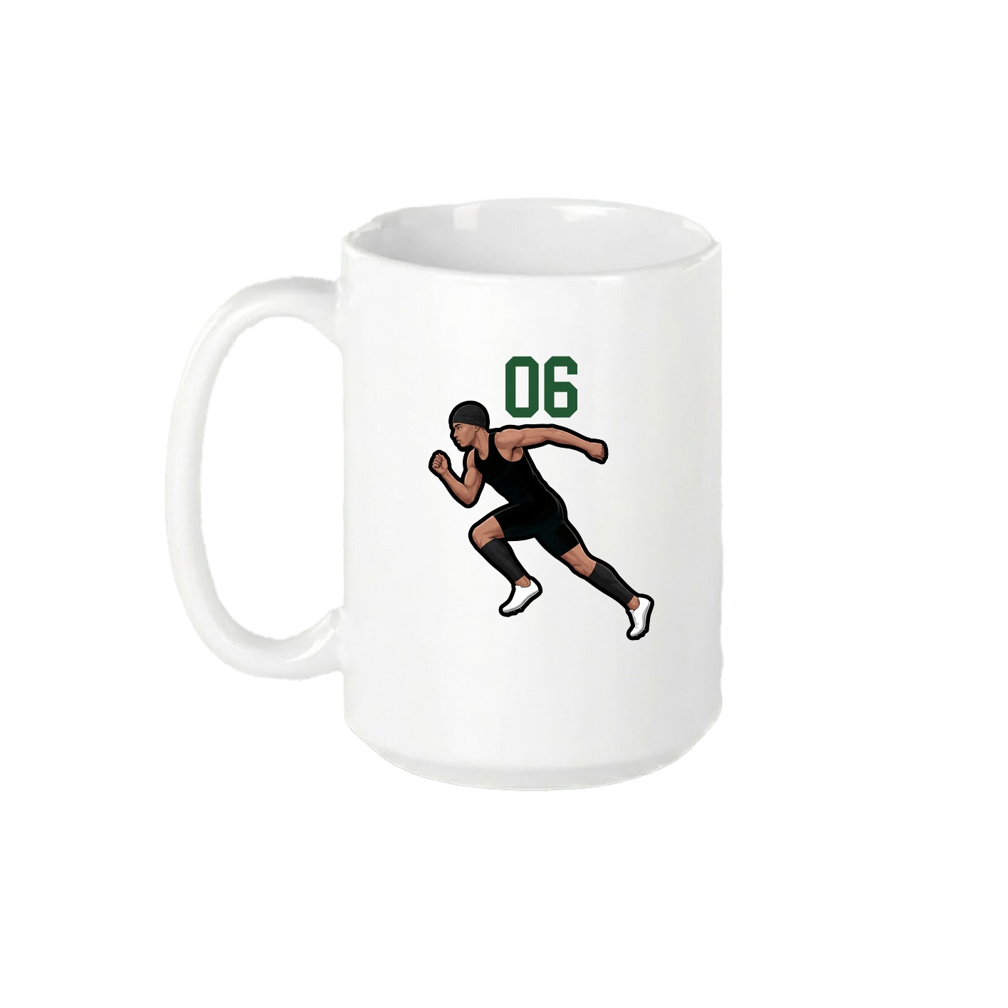 15oz Coffee Mug — Number Top in White