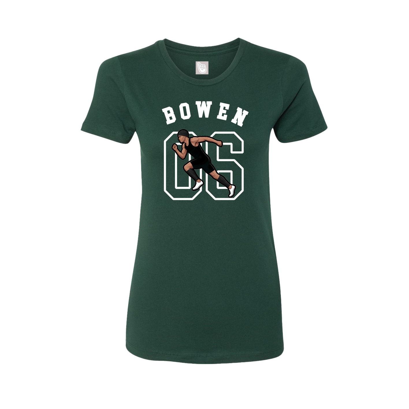 Fitted Women's Tee — Shirsey Arch in Green