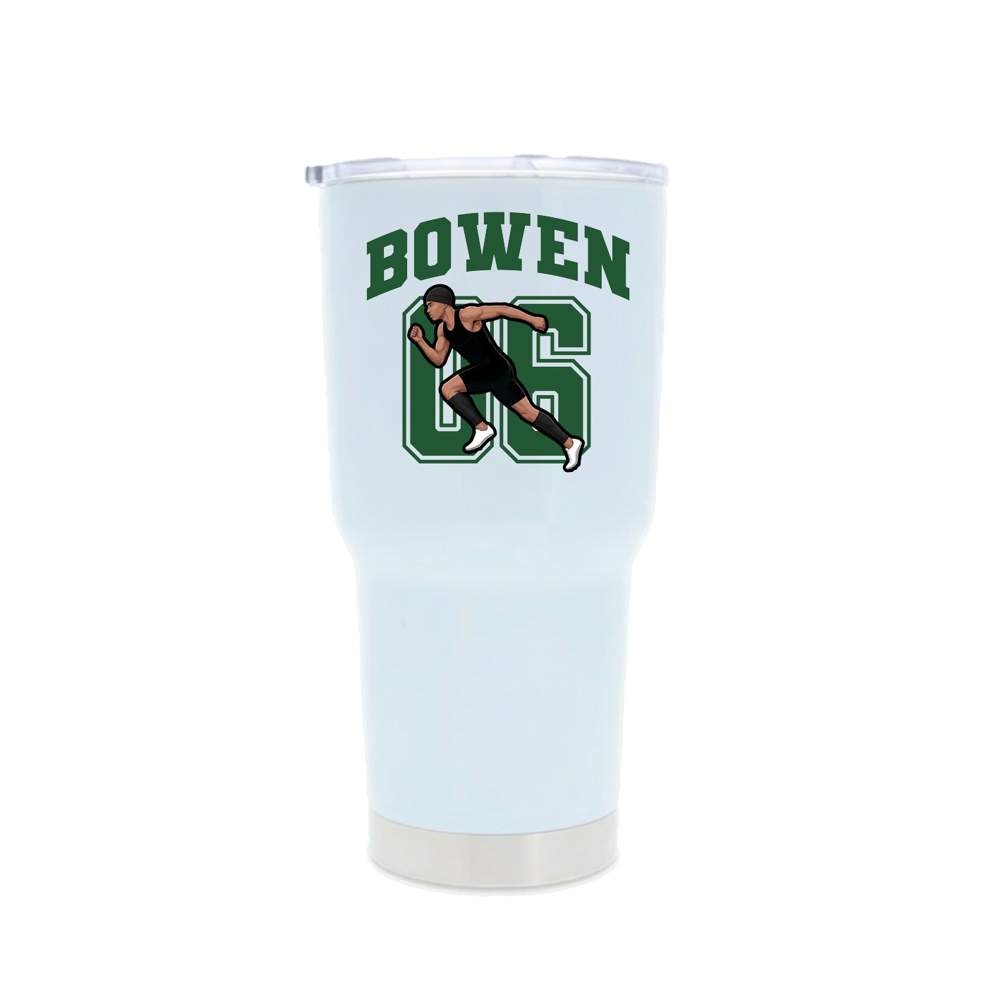 30oz Stainless Steel Tumbler — Number in White