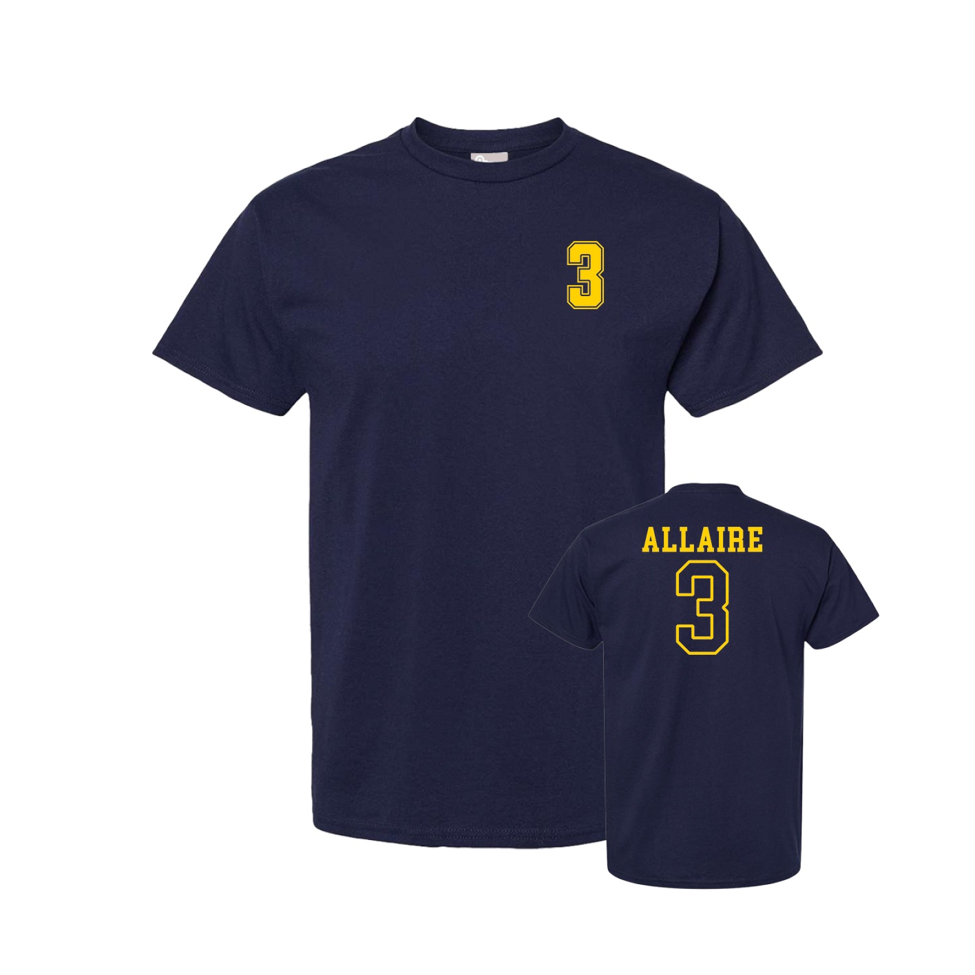 Youth Tee — Chest Back in Navy