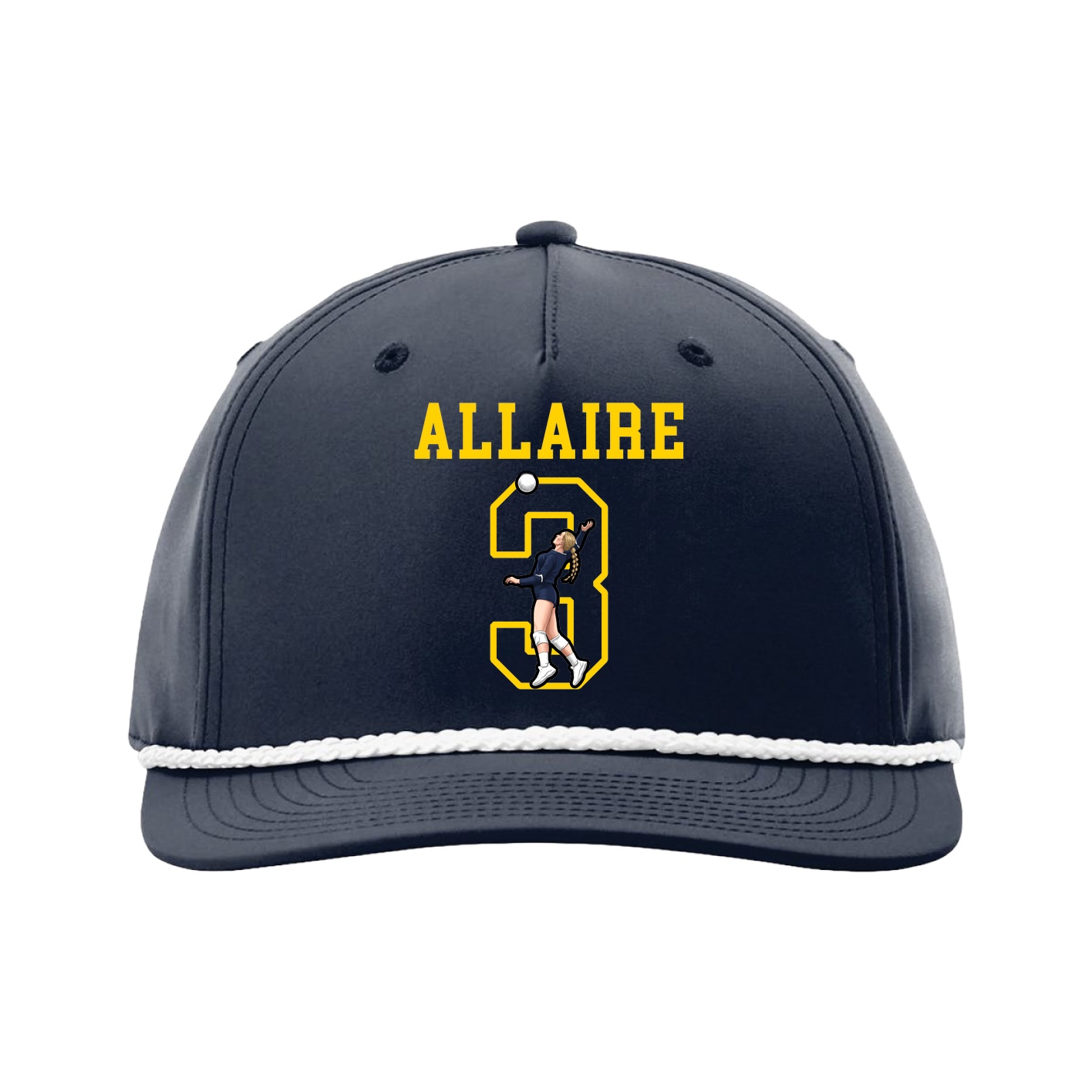 Five-Panel Classic Rope Cap — Shirsey in Navy