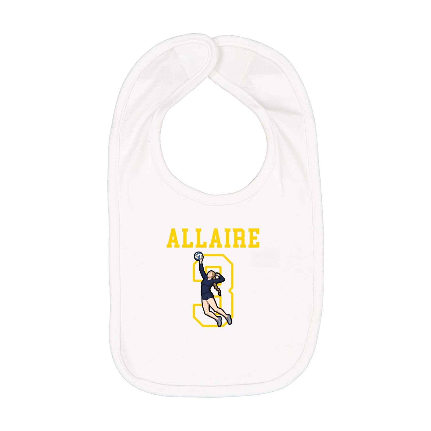 Infant Bib — Shirsey in White