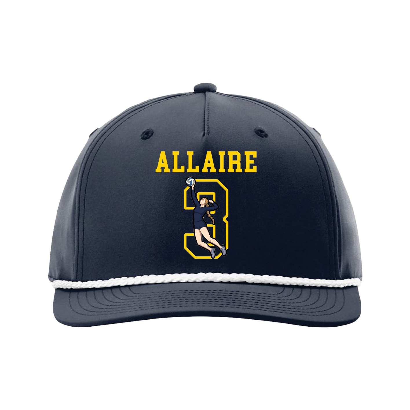 Five-Panel Classic Rope Cap — Shirsey in Navy