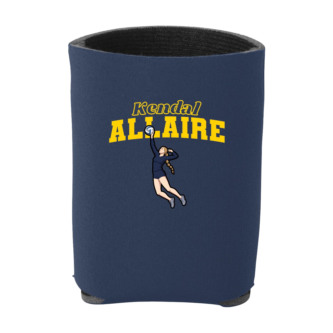 Can Holder — Name Arch in Navy