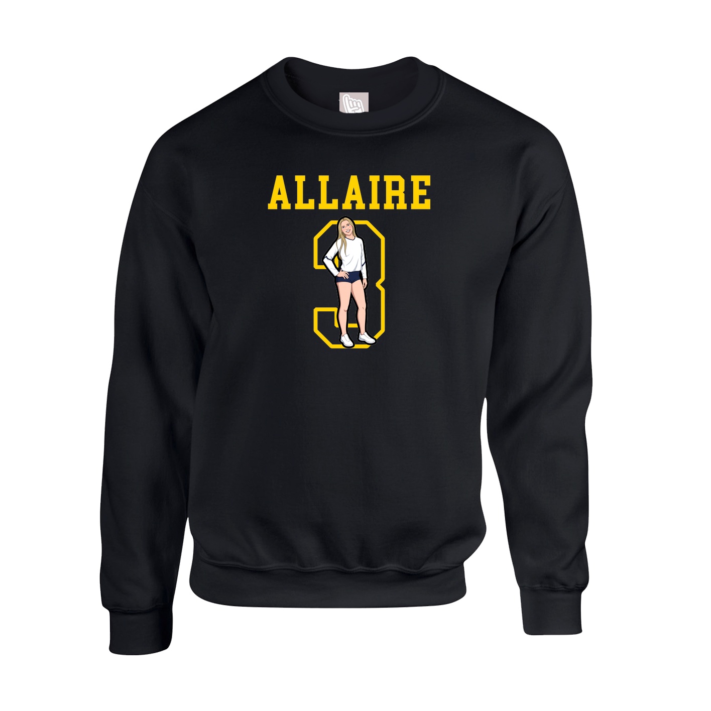 Fleece Crew — Shirsey in Black