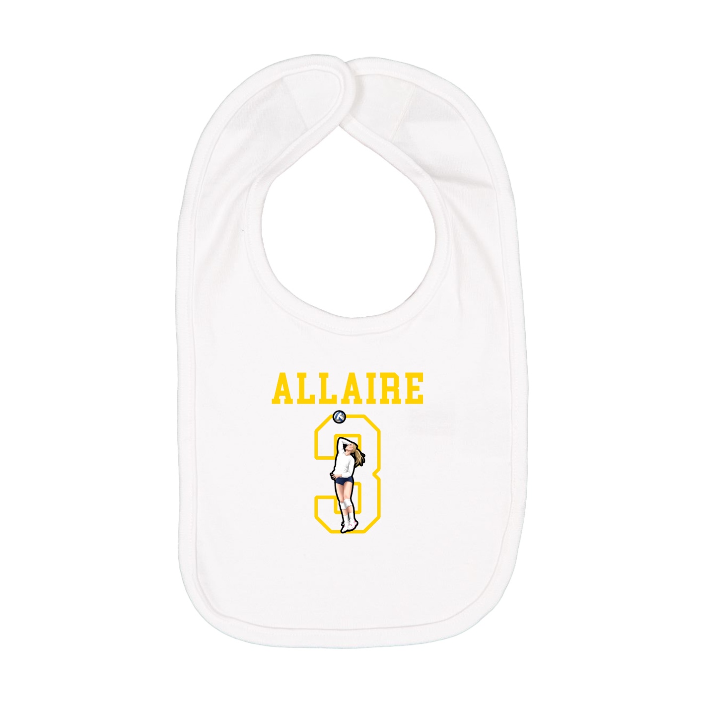 Infant Bib — Shirsey in White