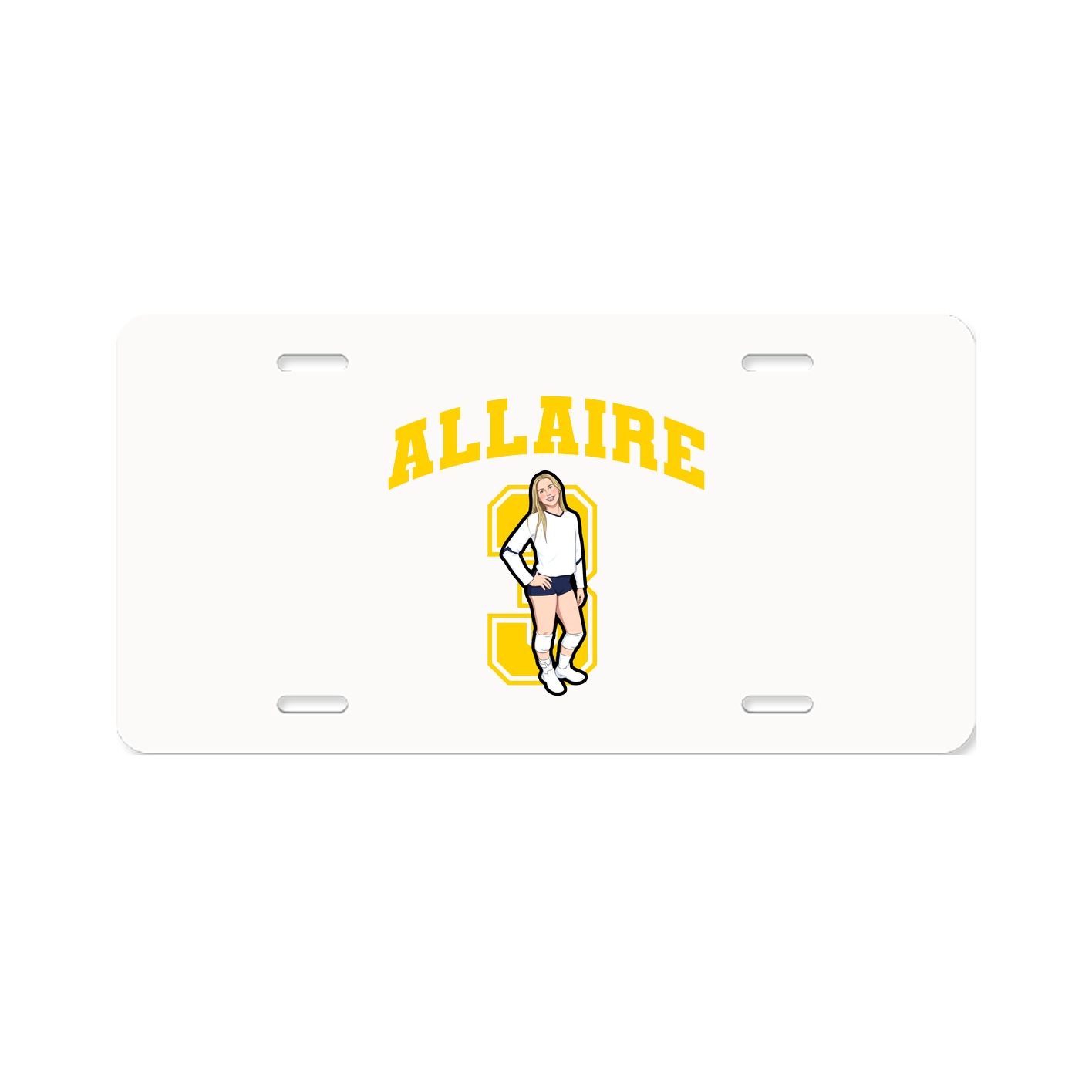 License Plate — Number in Classic