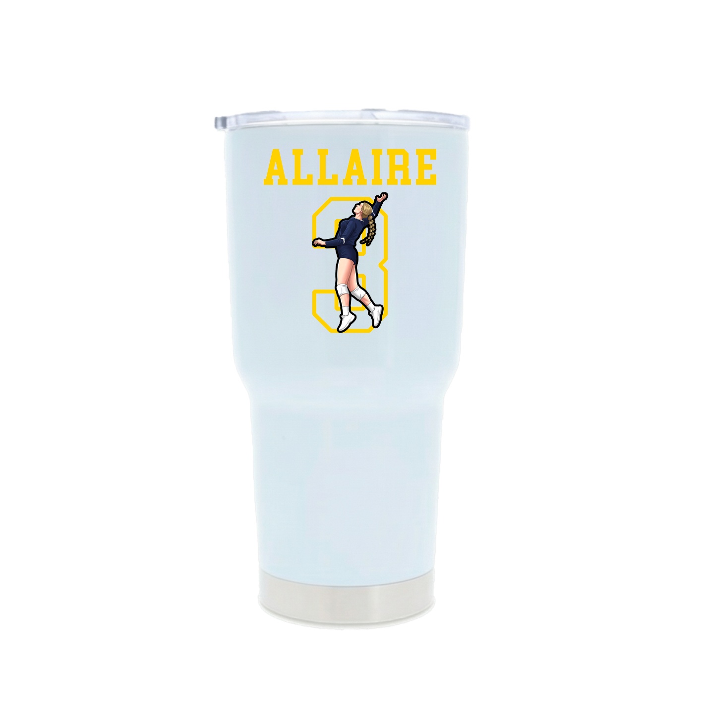 30oz Stainless Steel Tumbler — Shirsey in White