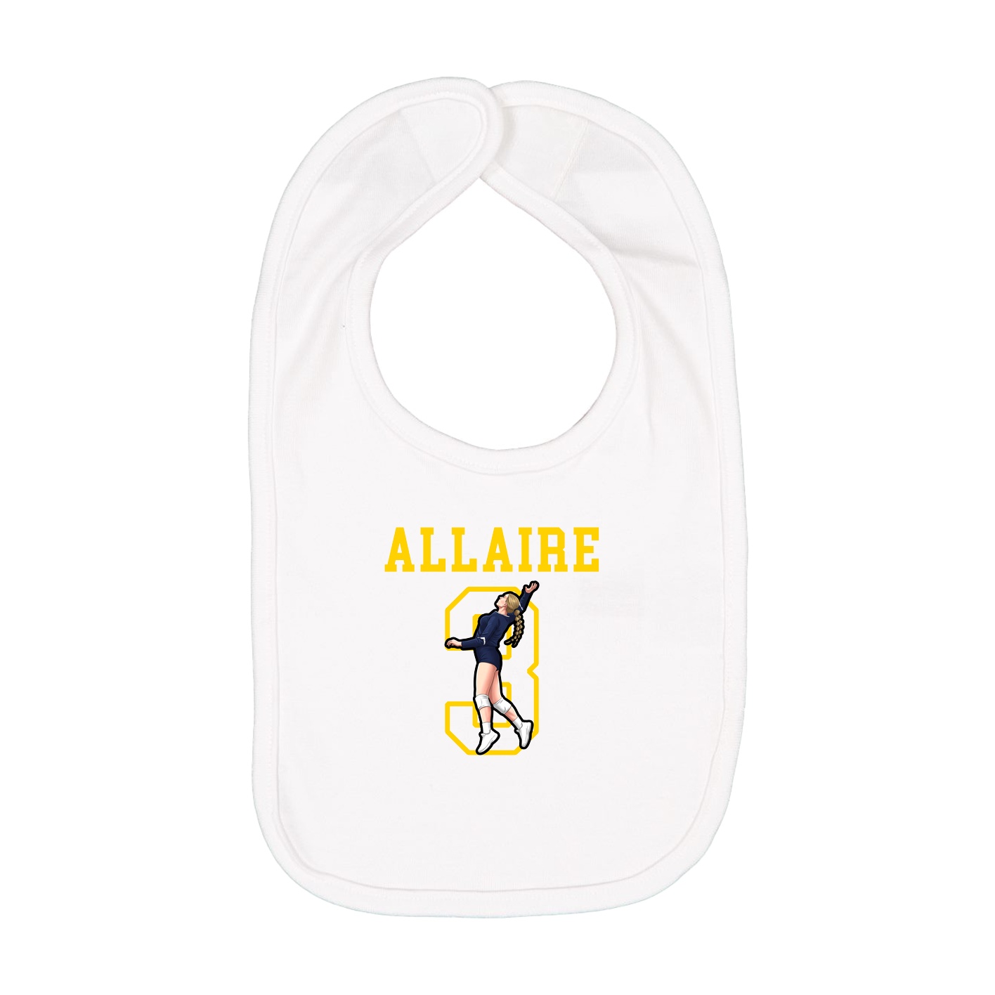Infant Bib — Shirsey in White