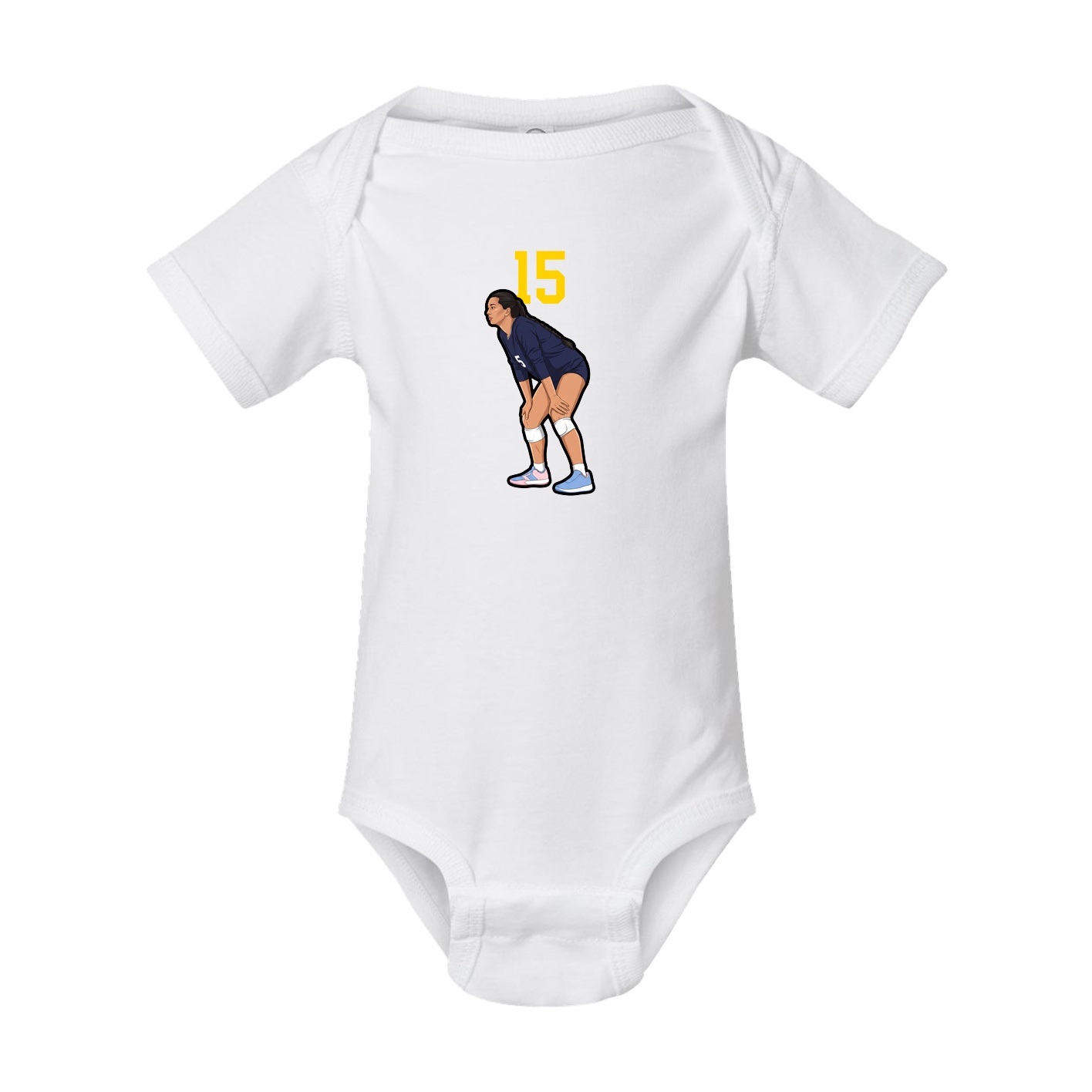 Baby Onesie — Number Top in White