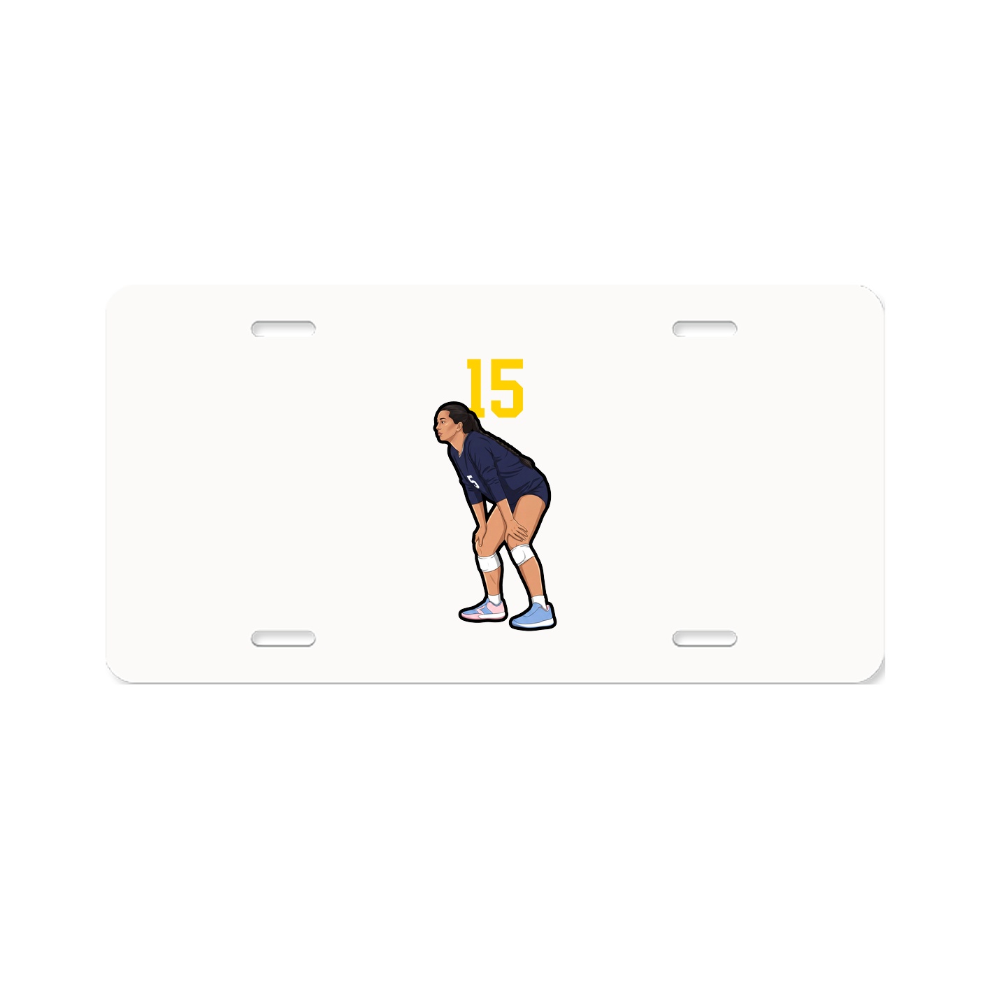 License Plate — Number Top in Classic