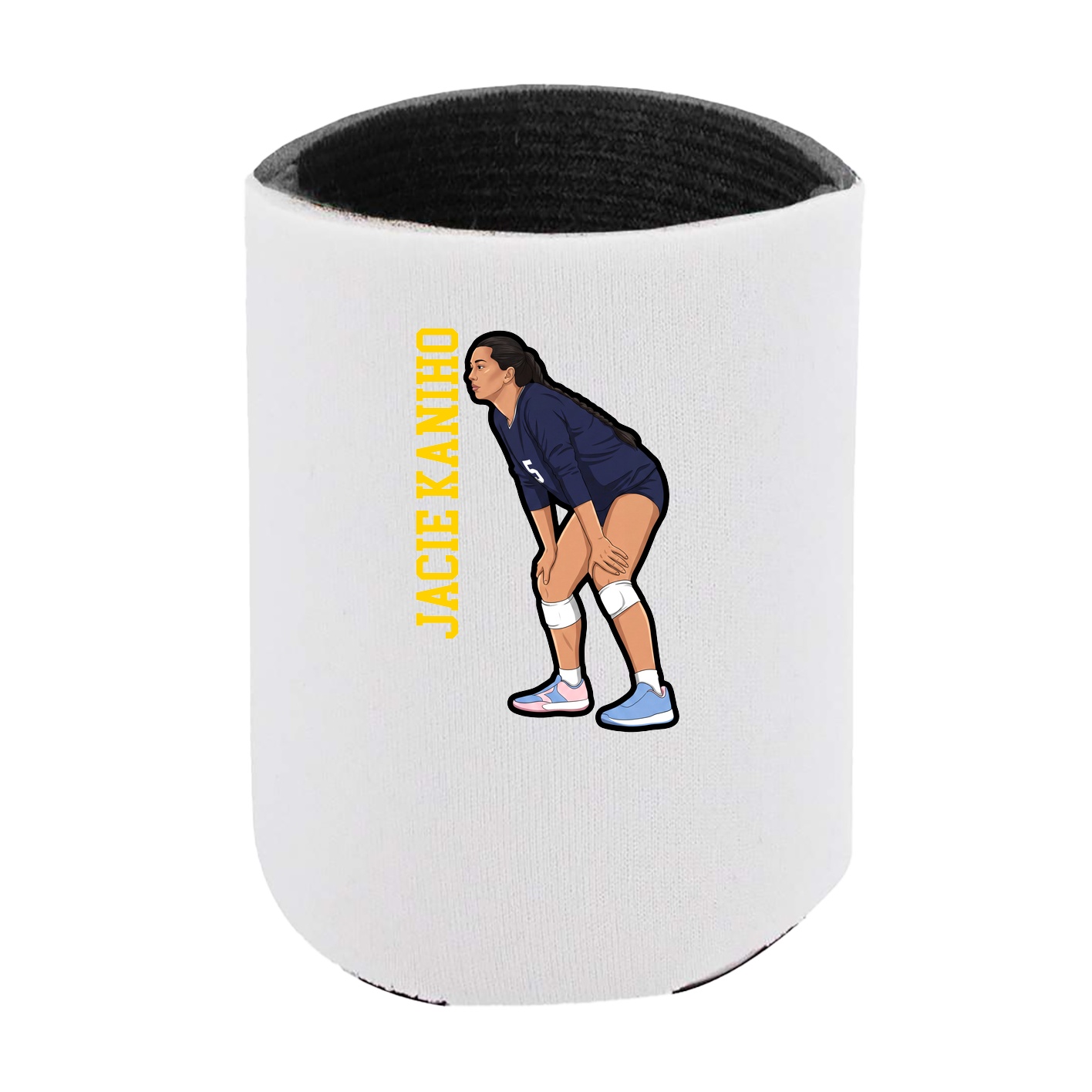 Can Holder — Name Vertical in White