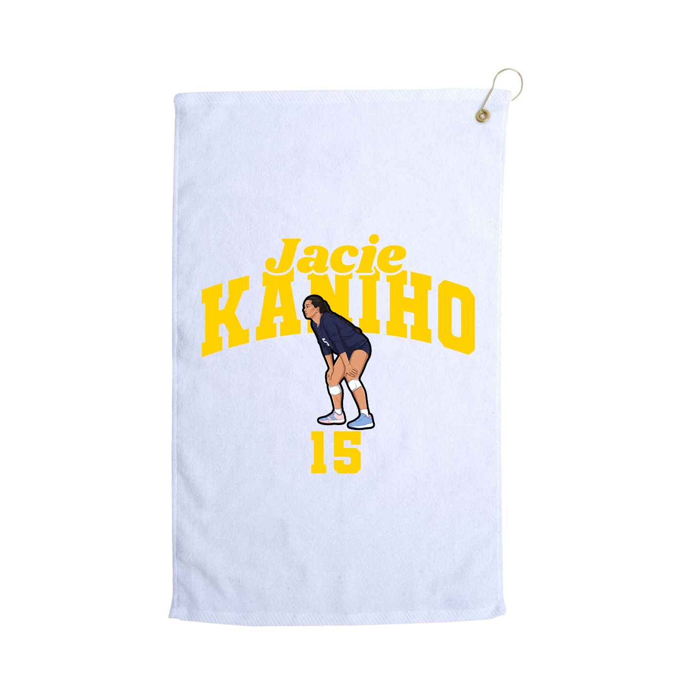 Golf Towel — Signature Arch in White