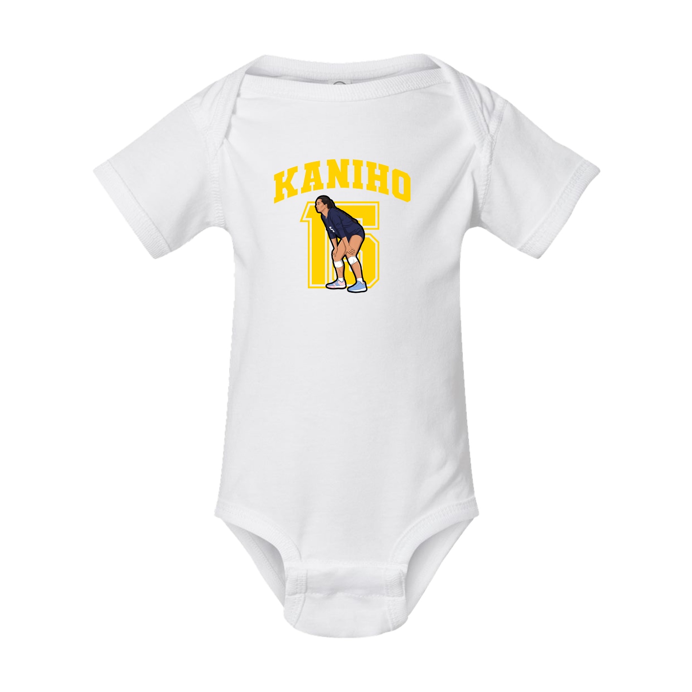 Baby Onesie — Number in White
